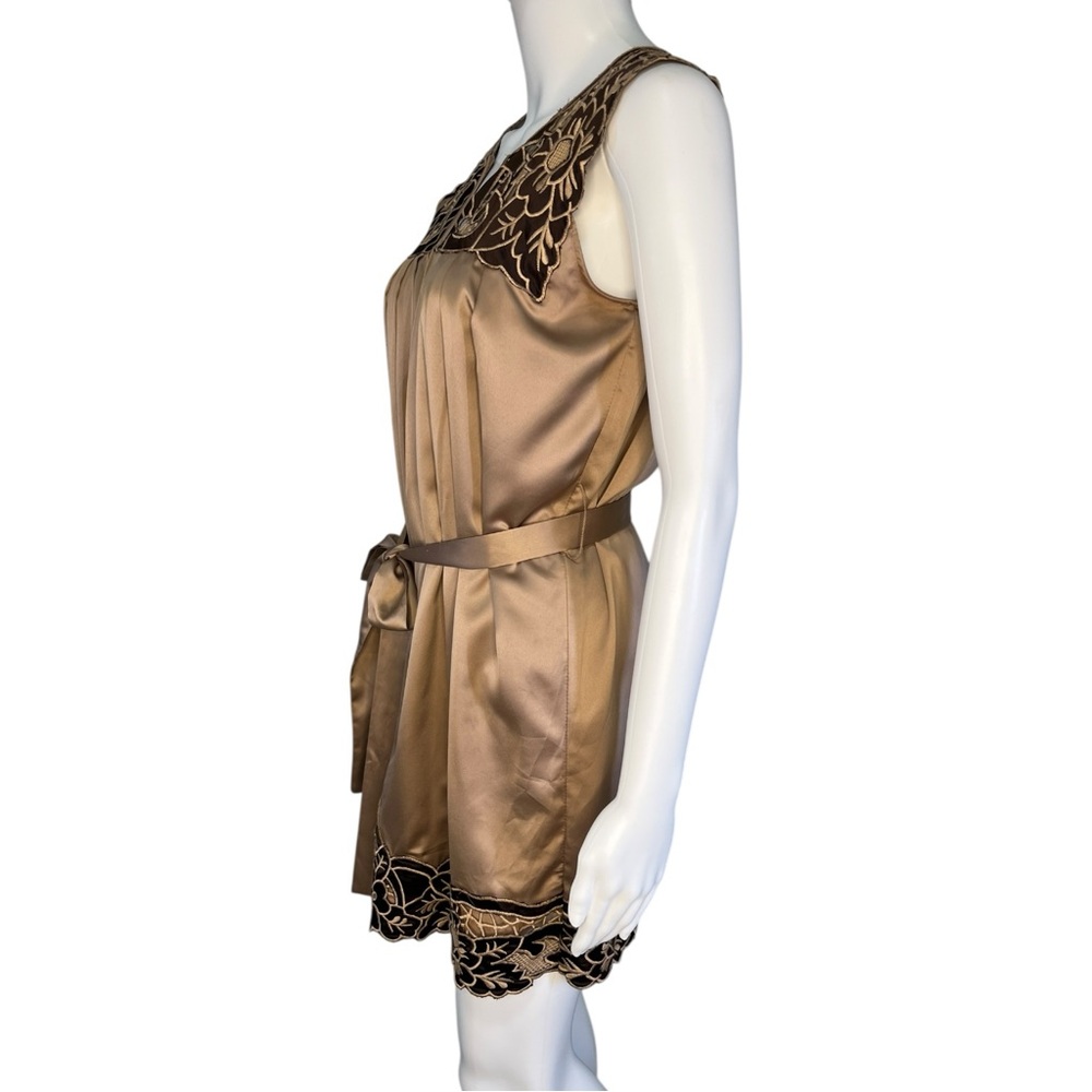 Y2K Aryn K Floral Satin Dress S - Picture 4 of 8